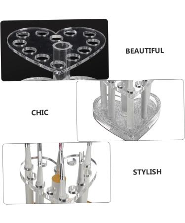 Hemoton 4 Pcs Nail Art Heart Pen Holder Makeup Brush Nail Art Painting Pen Rack Lip Liner Organizer Make up 8.7X8.5X6.8cmx2pcs Assorted Colorx2pcs - Buy Online on GoSupps.com