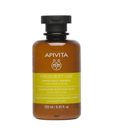 APIVITA Gentle Daily Shampoo for Men and Women - Sulfate Free Hair Care that Hydrates Protects the Scalp & Prevents Split Ends - With Rosemary Honey and Chamomile - For All Hair Types 8.45 Fl Oz