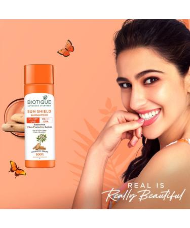 Bio-tique Bio Sandalwood Sunscreen SPF 50+ | Ultra Soothing Face Lotion | Water Resistant | Moisturizing & Protective for All Skin Types | 4.05 Fl Oz - Buy Online on GoSupps.com
