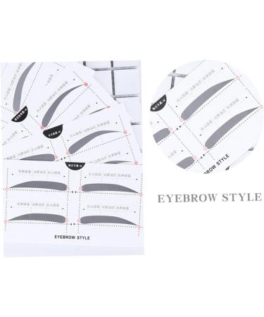 VINTORKY 2 Eyebrow Sticker Eyebrow Card Makeup Kit Eyebrow Shaping Stencils Simple White A607 Makeup Tools - Buy Online on GoSupps.com