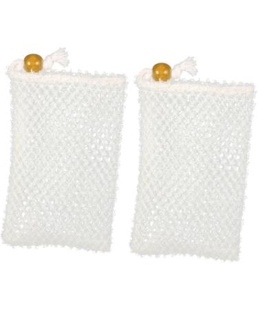 Mikinona 2 Pcs Soap Bag Exfoliating Soap Pouch Bathing Soap Travel Organizer Bags Body Sponges Soapdish Nylon - Buy Online on GoSupps.com