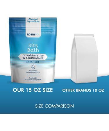 Sitz Bath Salt 15 Oz - Epsom Salt Soak with Frankincense & Chamomile Essential Oils | Relax & Soothe International Shipping - Buy Online on GoSupps.com