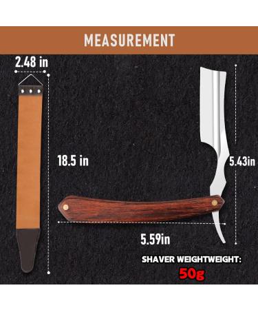 Stainless Steel Cut Throat Razor Kit for Men - Single Edge Shaving Blades for Barber & Home Use - Straight Razor Gifts in Maroont157 - Buy Online on GoSupps.com