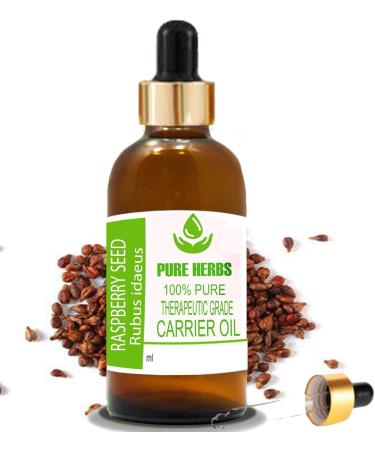Buy Pure Herbs Raspberry Seed Oil 15mL - Natural Therapeutic Grade Carrier Oil with Dropper for Skincare & Wellness - International Shipping Available - Buy Online on GoSupps.com