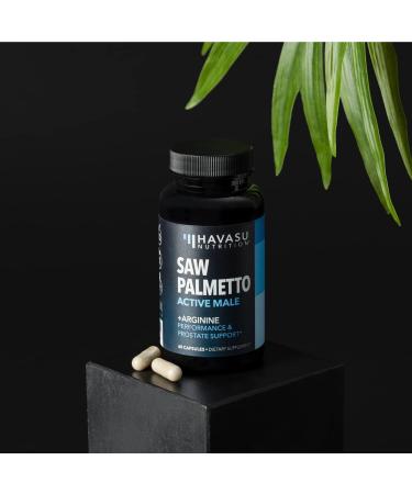 HAVASU Saw Palmetto & L-Arginine for Men - 60 Capsules - Buy Online on GoSupps.com