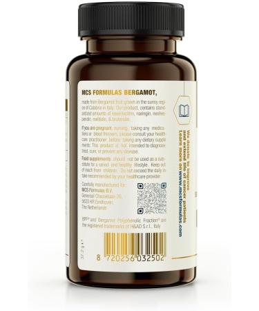 MCS Formulas Citrus Bergamot 500 mgVegan Capsule 38 Polyphenols from Italy - Buy Online on GoSupps.com