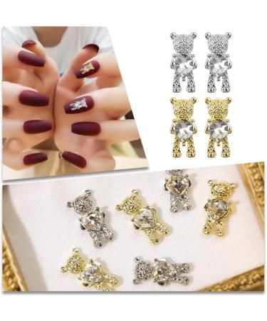 20pcs Small Bear Nail Art Metal Charms Kit for Women and Girls | 3D Nail Decoration - Buy Online on GoSupps.com