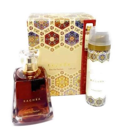 Imported Arabic Raghba Perfume with Raghba Perfumed Deodorant Eau de Parfum - 100 ml (For Men & Women)