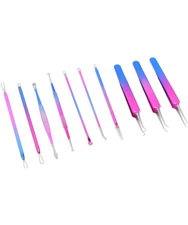 Qyebavge 10pcs Professional Pimple Popper Tool Kit Stainless Steel Blackhead Remover Acne Extraction Set for Home and Salon Use - Buy Online on GoSupps.com