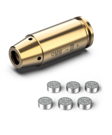 Feyachi Bore Sight 9mm Red Laser Zeroing Boresighter with 3 Sets of Batteries