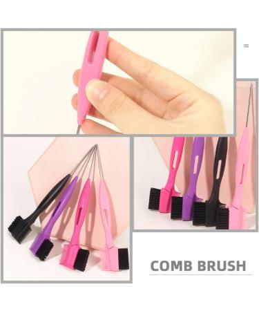 PATKAW 1 Set Double-headed Eyebrow Comb Brush Portable Eyebrow Comb Women Hair Edge Brush with Head Replacement - Buy Online on GoSupps.com