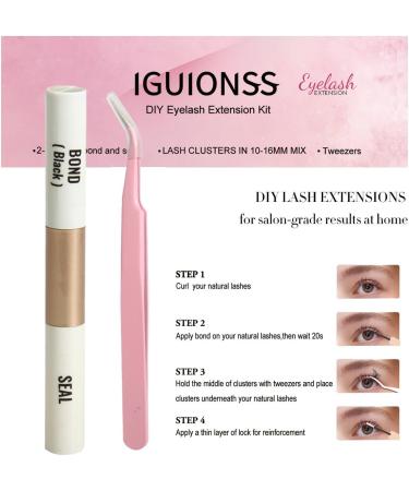 Fluffy Eyelashes Set DIY Lashes Extensions 120 Volume Single Clusters Thick Senmented Eyelash with Glue Tweezers Natural Fine Black Stalks Eyelash Kit (IG03-C 10-16mm MIX-Glue-Tweezer) 10-16mm MIX-Glue-Tweezer IG03-C - Buy Online on GoSupps.com