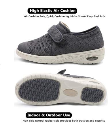 Secret Slippers Women's Air Cushion Adjustable Walking Shoes - Dark Gray - Buy Online on GoSupps.com