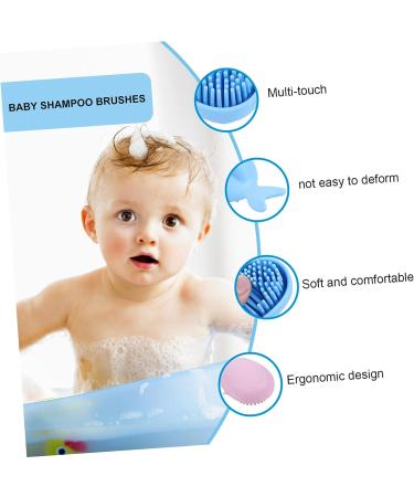 GAFOKI Baby Shampoo Brush Set - Newborn Hair Washing Tool with Scalp Exfoliator, Cartoon Whale Design for Gentle Bath Time - Buy Online on GoSupps.com
