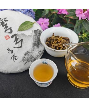 HQZM Premium Wanggong Old Tree Tea Yiwu Raw Tea Cake 357g First Spring Puer Cake Tea - Buy Online on GoSupps.com
