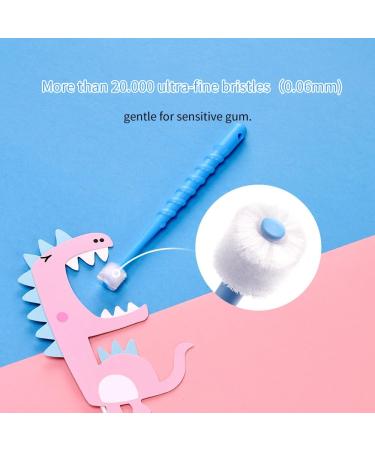 Ryvera Children's Toothbrush Set - 2 Pack 360 Soft Bristle Design Ergonomic Handle for Ages 6-12 Gentle on Gums - Buy Online on GoSupps.com