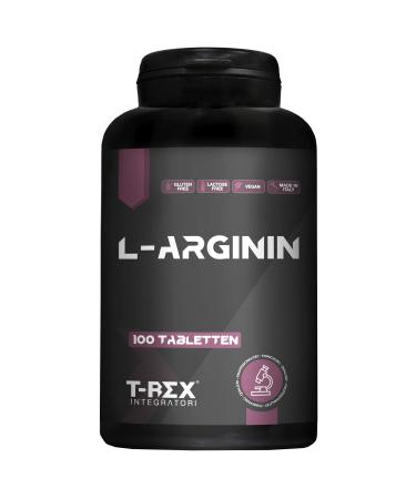 L-Arginine 1000mg 100 tablets High dose with pure arginine hcl - amino acid pre-workout energy and muscle building