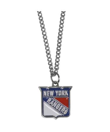 NHL Siskiyou Sports Fan Shop New York Rangers Chain Necklace with Small Charm 22 inch Team Color