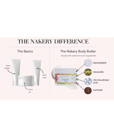 Nakery SkinToning Body Butter | Crepe Smoothing + Repair | Niacinamide, Caffeine, Tri-Hyaluronic Acid | Social Butterfly - Buy Online on GoSupps.com