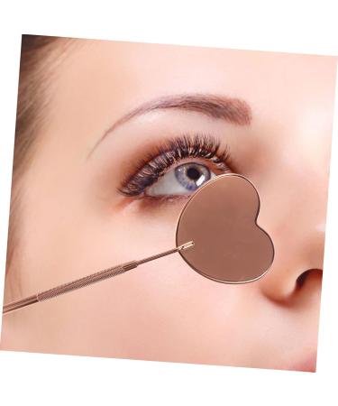 Eyelash Inspection Mirror - Heart Shape Eyelash Mirror for Extensions | Salon Makeup Magnifier (18.7x5.6x0.8cm) - Perfect for Lash Techs - Buy Online on GoSupps.com