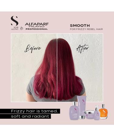 Alfaparf Milano Semi Di Lino Smooth Mask - Intensive Detangling Treatment for Frizzy Hair - Controls Frizz, Straightens and Hydrates - 6.80 Fl Oz - Buy Online on GoSupps.com