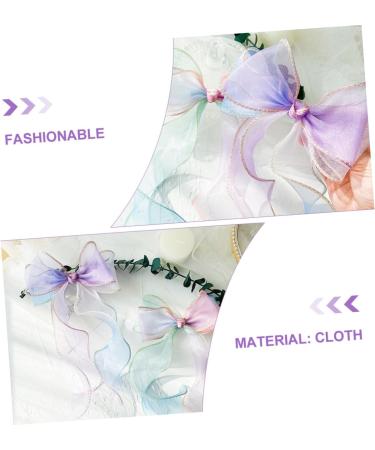 Beavorty 1pc streamer hairpin double hair bows big hair bows girl hair bows Women Barrettes hair clips for bows girls hair snap clip baby decor Girl Hair Clip child Fashion Hair ring fabric - Buy Online on GoSupps.com
