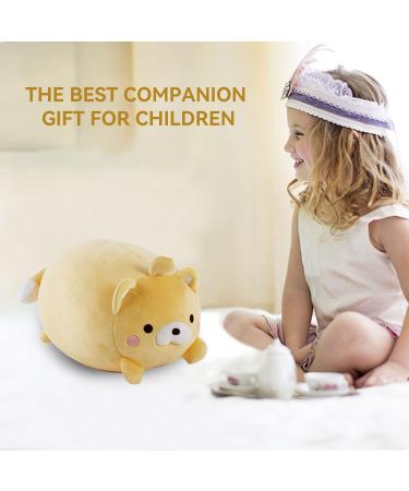JOYRAVO Kids Travel Pillow - 2-in-1 Deformable U-Shaped Neck Pillow with Cute Plush Animal Design for Airplanes, Cars, and Travel - Yellow Bear - Buy Online on GoSupps.com