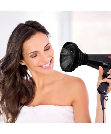 Generic Blow Dryer Vent Hood Foldable Silicone Hair Dryer Nozzle Heat Resistant | Soft Blow Dryer Accessory Multifunctional Hair Styling Supplies for Girls black - Buy Online on GoSupps.com