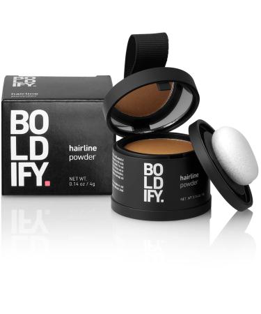 BOLDIFY Hairline Powder Instantly Conceals Hair Loss  Root Touch Up Hair Powder  Hair Toppers for Women & Men  Hair Fibers for Thinning Hair  Root Cover Up  Stain-Proof 48 Hour Formula (Dark Blonde)
