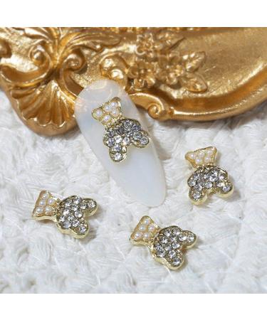 DIY Rhinestones & Decorations Art Decals Jewelry Pearl Sticker Polish Manicure Nail Art Decals Nail Decor Butterfly-shape Nail Art Butterfly-shape Drill(13)
