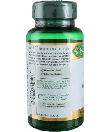 Nature's Bounty Milk Thistle 1000mg Herbal Supplement Softgels - 50 CT 50 Count (Pack of 1) - Buy Online on GoSupps.com