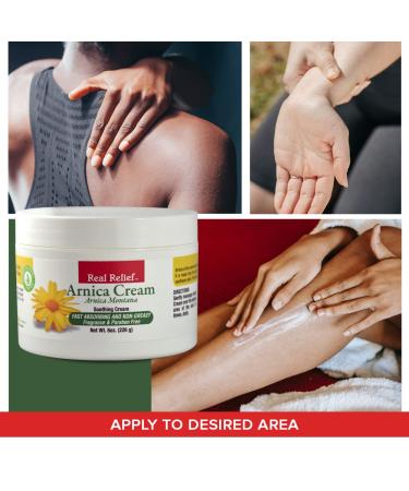 Real Relief Arnica Cream 8 oz - Soothing Cream for Pain Relief - Buy Online on GoSupps.com