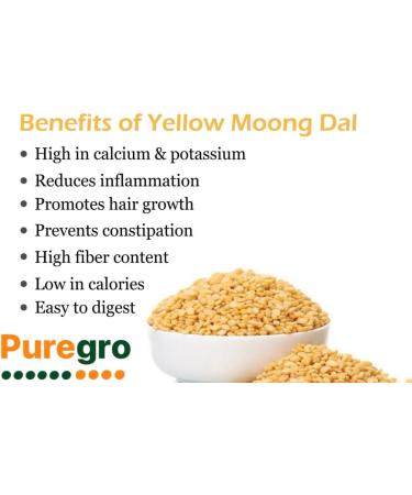 Puregro Yellow Moong Dal 500g - Buy Online on GoSupps.com