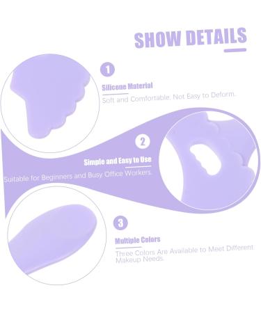 FOMIYES 3 pcs Eyeshadow Tool Multi-functional Girl for Eye Women Aid Reusable Stencils Silicone Makeup - Buy Online on GoSupps.com
