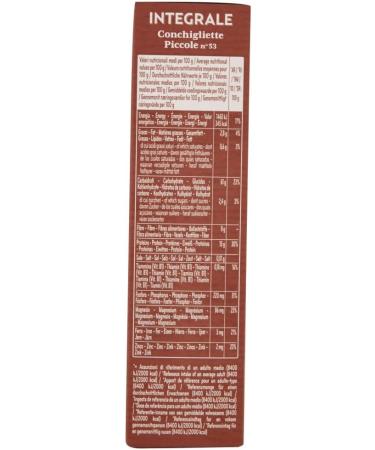  Italian Gourmet E.R. De Cecco Conchigliette Piccole Integrali Whole Grain Pasta 500g + Pulpa Italian Gourmet 400g Pack of 10 - Buy Online on GoSupps.com