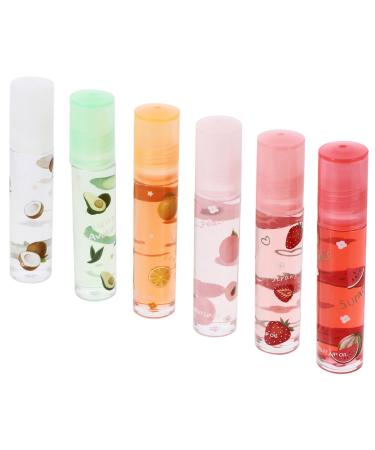 Homoyoyo Lot de 6 Gloss L vres Hydratants Transparents Aromatis s aux Fruits Protecteurs et Nourrissants Format Voyage pour L vres S ches et Gerc es