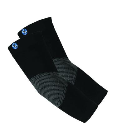 Elbow Brace Compression Support Sleeve for Tendonitis Golfer & Tennis Elbow Arthritis & Bursitis | Compression Support to Reduce Joint Pain | 1 Pair Black Medium