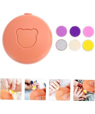 Beatifufu 1 Set Nail Electric Nail Sharpener Nail Polishing Tool Adults Nail Care Polishing Tool Manicure Kit Pedicure Tool Nail Trimmer Safe Adults Nail Kit 7X7X3CM Orange - Buy Online on GoSupps.com