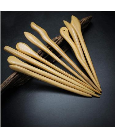 Vintage Wooden Hair Sticks | Sandalwood Hairpin Chopsticks for Girls & Women - Unique Hair Accessories - Buy Online on GoSupps.com
