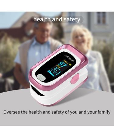 Pulse Oximeter Fingertip | Blood Oxygen Saturation Monitor | Spo2 & Respiratory Rate Monitoring - Rose Gold - Buy Online on GoSupps.com
