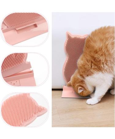 Ibluelover Cat Brush - Corner Grooming Massage Brush for Long & Short-Haired Cats - Pink Wall & Sofa Scratchboard - Buy Online on GoSupps.com
