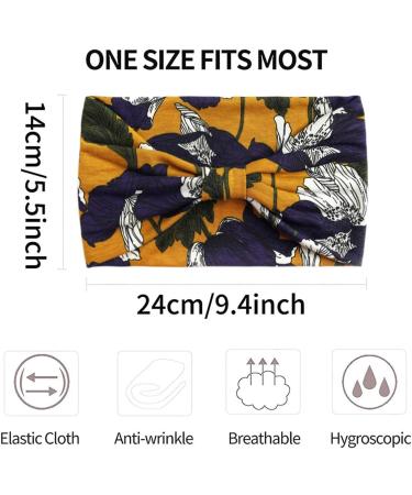 scicent Headbands for Women's Hair Yoga Hairbands Stretchy Cotton Hair Bands Hairwarp Sports Running Exercise Gym for Girls 18 11318 - Buy Online on GoSupps.com