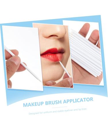 Mipcase 100pcs Disposable Eyeliner Brush Liquid Eyeliner Liquid Lipstick Eye Makeup Brush Make up Girl Suite 9x6.5cm White - Buy Online on GoSupps.com
