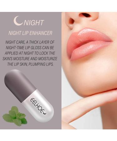 Lip Plumper and Lip Care Serum Set for Fuller, Natural Lips - Hydrating, Reduce Fine Lines - Day & Night Serum (2PCS) - Buy Online on GoSupps.com