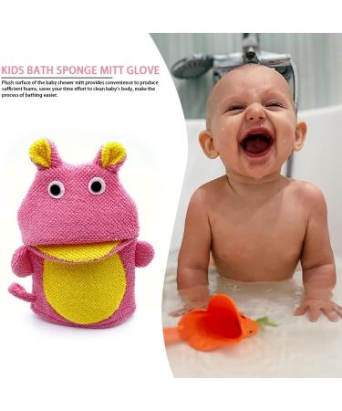 Kids Cute Animal Bath Sponge Glove Mitt for Toddler Bath and Shower - Buy Online on GoSupps.com