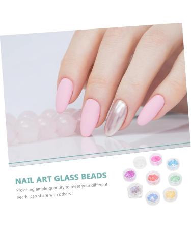 minkissy 9 Boxes Nail Decoration Jewlery Beads for Makeup Gems for Nails Nail Beads Gems for Acrylic Nails Jewels for Nails Acrylic Nail Gems Nail Art Beads Kit Mini Beads Glass Small Beads - Buy Online on GoSupps.com
