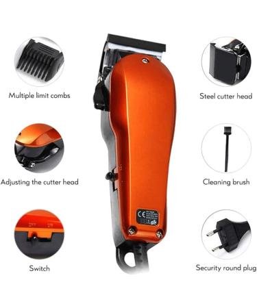 OUSIKA Wired Electric Hair Clipper - Professional Stainless Steel Male Hair Clippers for Precision Grooming - Buy Online on GoSupps.com