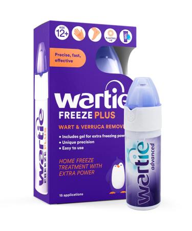 Wartie Advanced Wart & Verruca Remover Extra Strength Gel Removes Stubborn Warts & Verrucas Fast White 50 ml (Pack of 1)