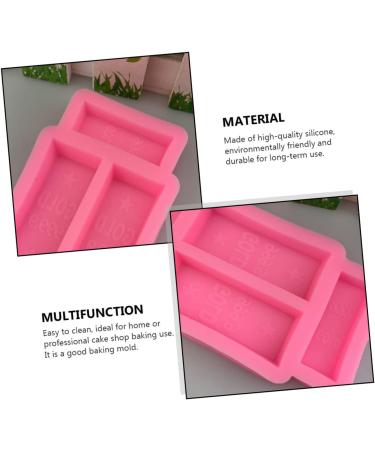 NUOBESTY 6 Pcs Gold Brick Silicone Mold Molder Mold for Chocolate Gold Brick Mold Mold Epoxy Silicone Molds Gold Brick Baking Mold Silicone Chocolate Mold Candy Mould Soap Pinkx3pcs 9.3X5.1CMx3pcs - Buy Online on GoSupps.com