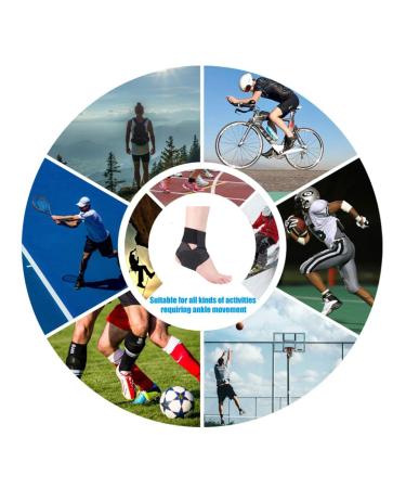 Ankle Compression Wrap - Adjustable Elastic Bandage & Breathable Brace for Sports Protection (Medium) - International Shipping Available - Buy Online on GoSupps.com